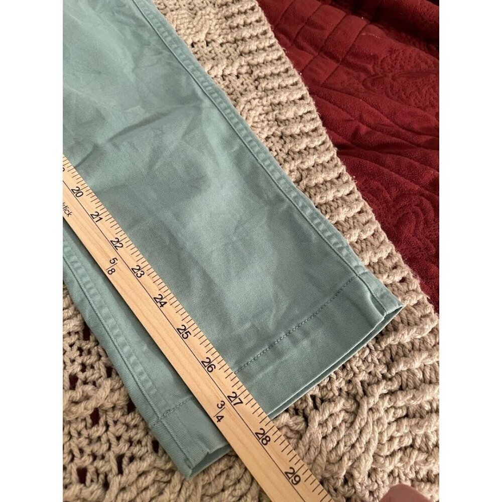 J.Crew High-Rise Girlfriend Chino Pants Size 2 Mint Green Cotton Blend Womens - Picture 7 of 9